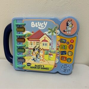 VTech Bluey Bluey's Book of Games Interactive Learning Toy Blue